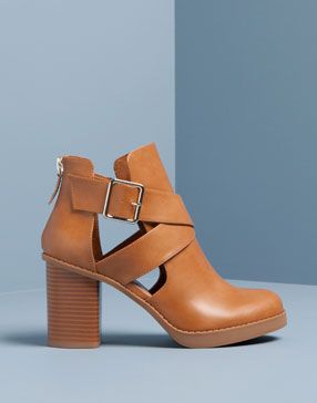 Bottine a talon marron