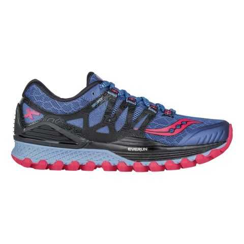 Chaussures running femme noir et rose