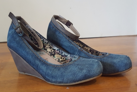 Ballerine jean femme