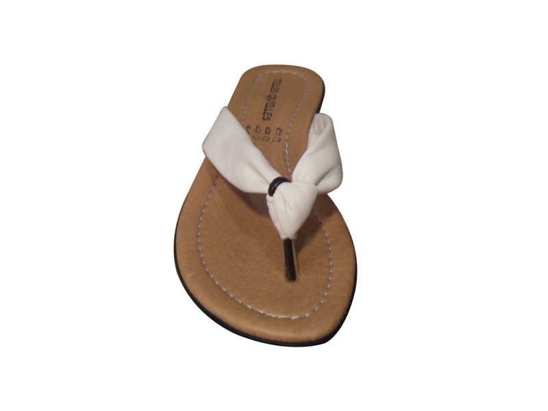 Tong en cuir pour femme