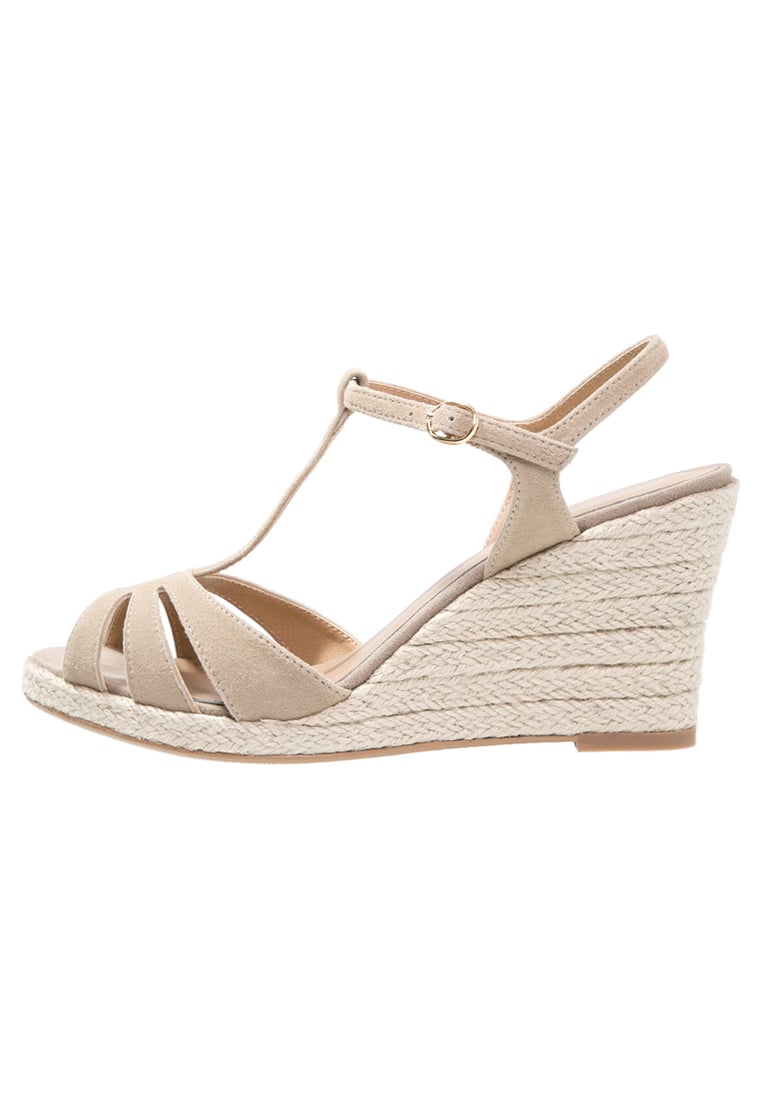 Chaussure compensée beige