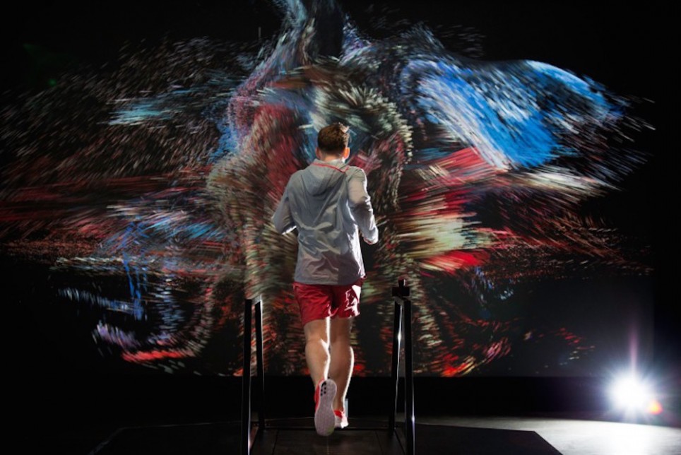 Nike running on treadmill