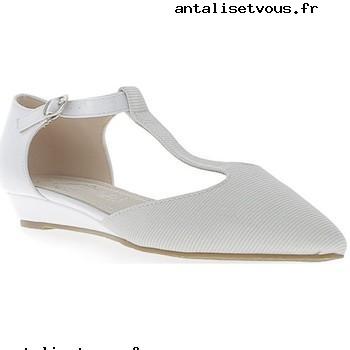 Ballerines ouvertes blanches