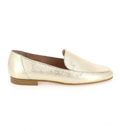 Mocassin femme gold