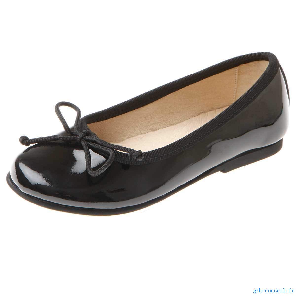 Ballerine fille vernis noir