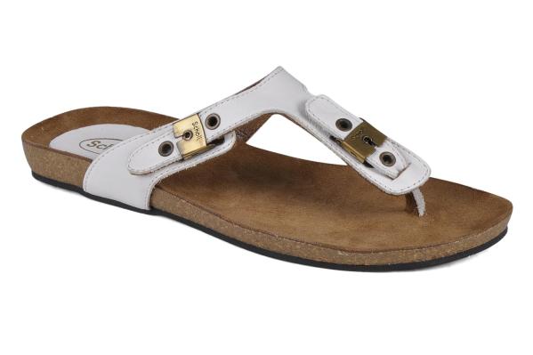 Tong cuir femme scholl