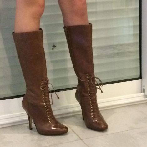 Bottes hautes cuir femme