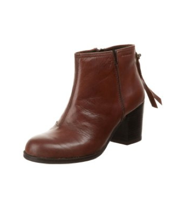 Boots cuir femme marron