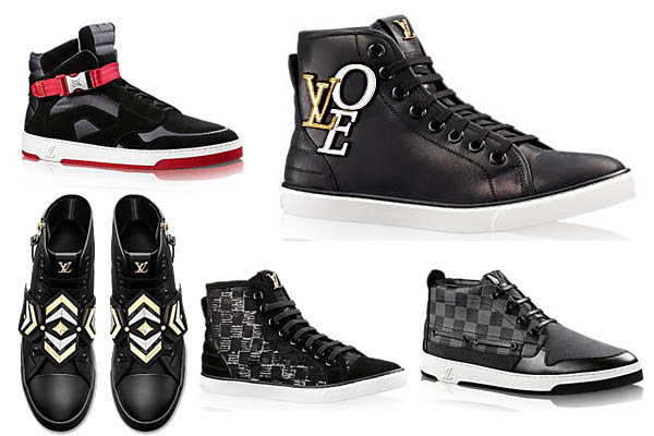 Louis vuitton velvet sneakers