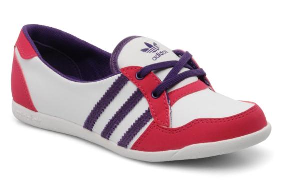 Ballerine adidas blanc et rose