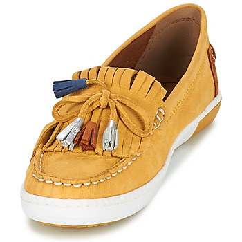 Mocassin femme moutarde