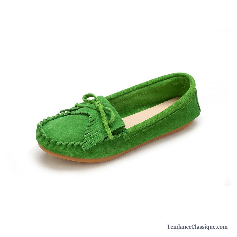 Mocassin femme avec pompon