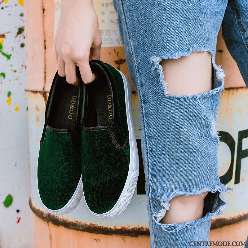Mocassin femme en cuir souple