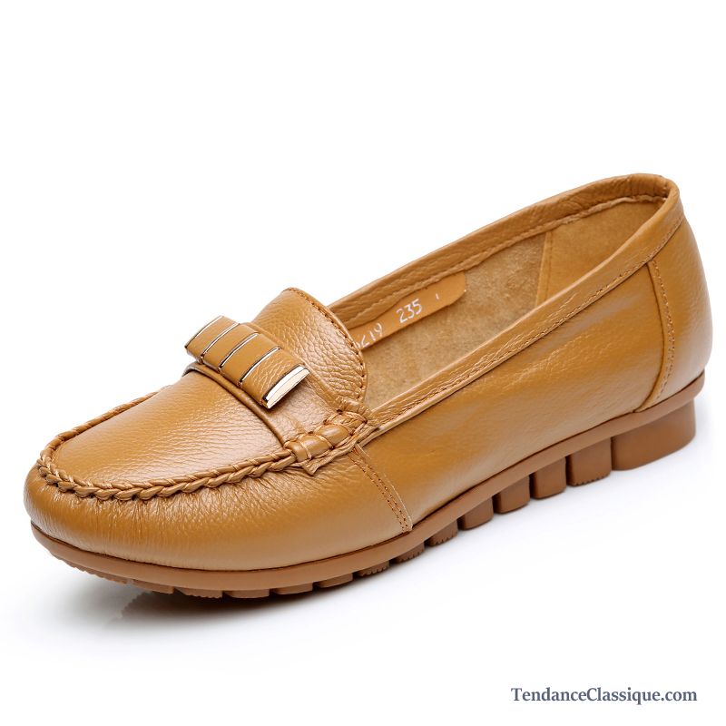 Mocassin femme a talon pas cher