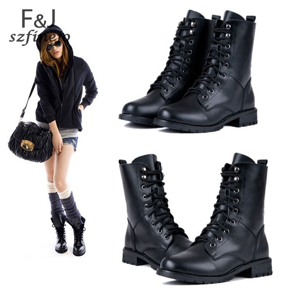Bottines femme lacets