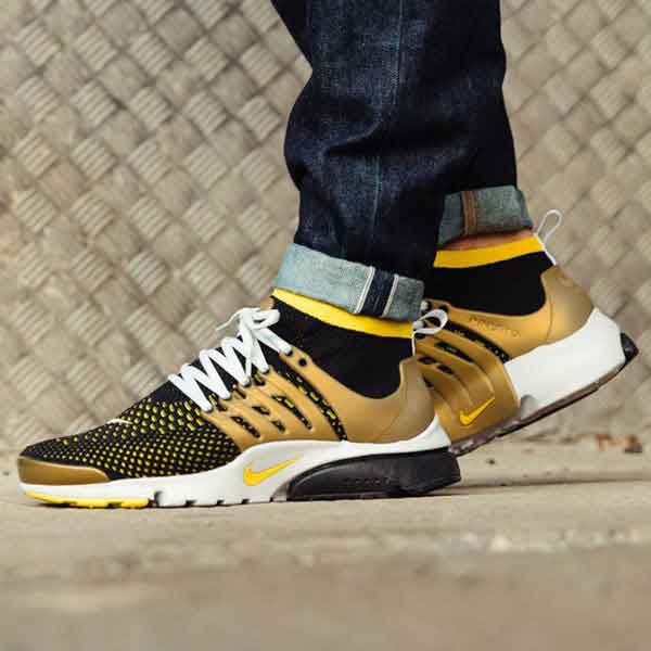 Nike sneakers golden