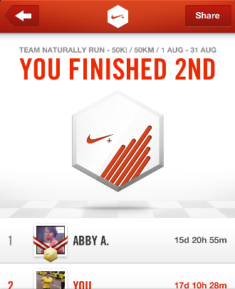 Nike running challenge