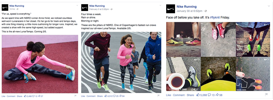 Running nike facebook