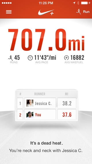 Running nike iphone