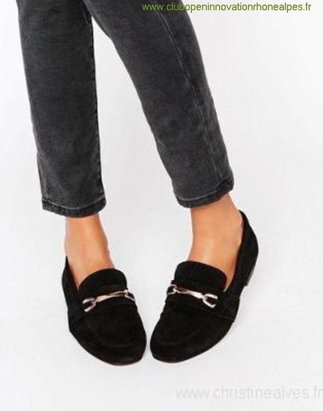 Mocassin noir femme asos