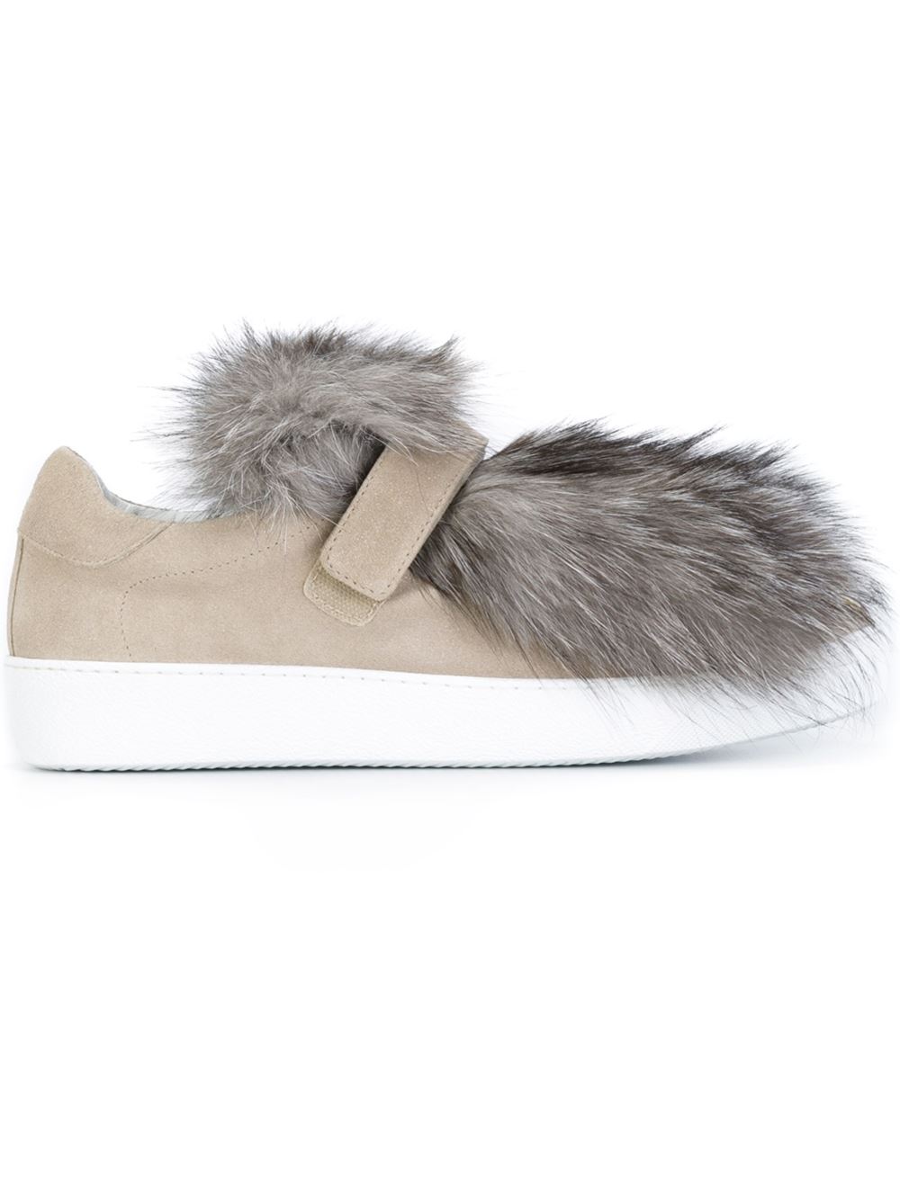 Sneakers femme fourrure