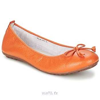 Ballerine femme orange