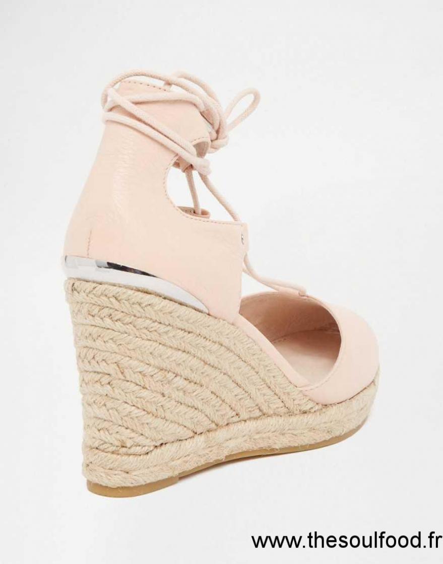 Chaussure compensée bleu
