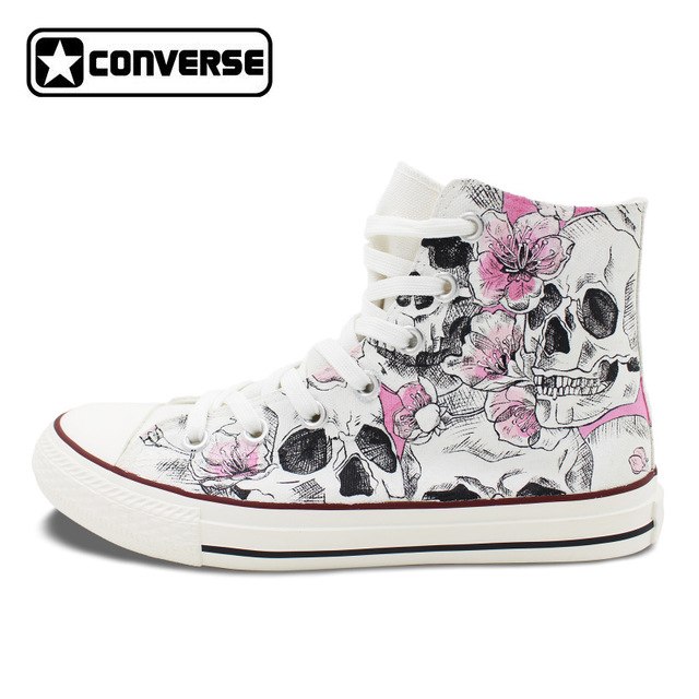 Converse femme fleur