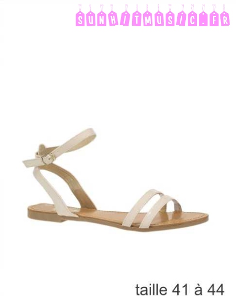 Sandales plates femme grande taille