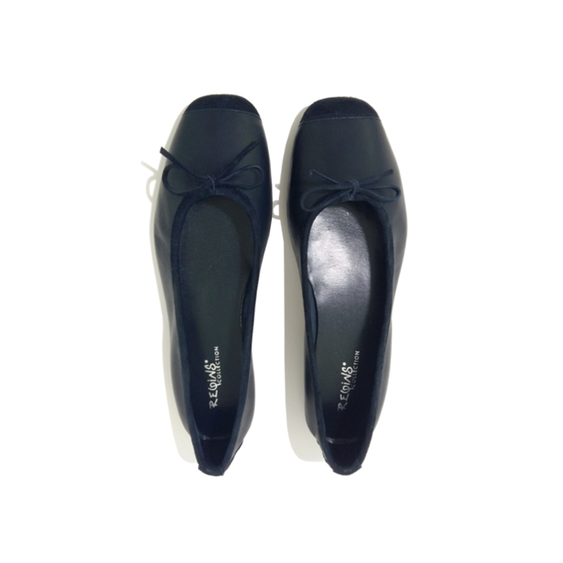 Ballerine reqins bleu marine