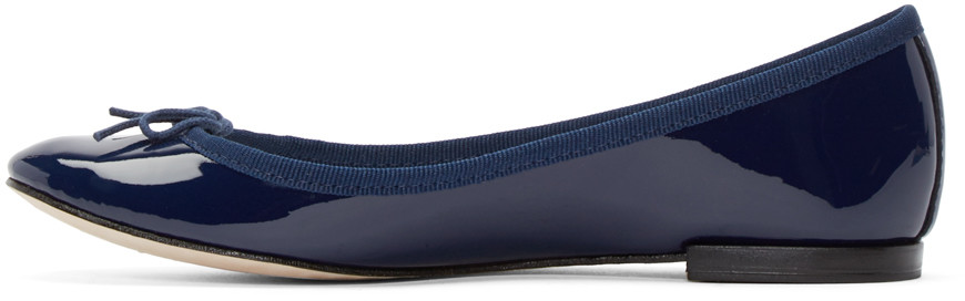 Ballerine repetto bleu marine vernis