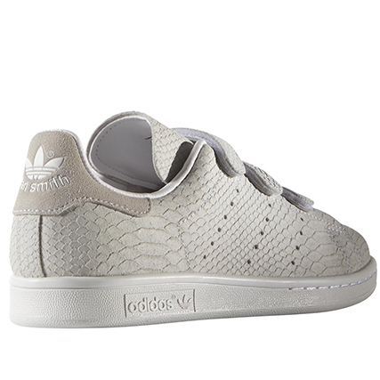 Stan smith femme velcro grise