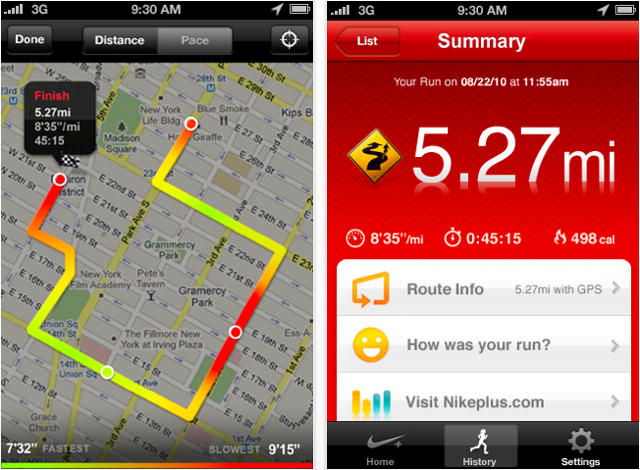 Running nike gps