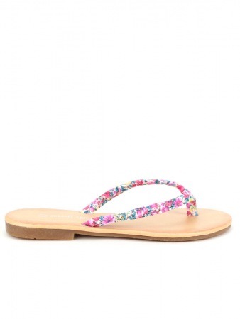 Tong femme tissu