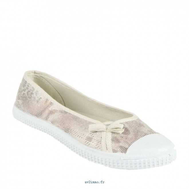 Ballerine toile femme