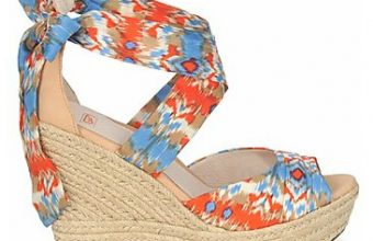 Chaussure compensée wax
