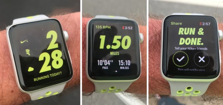 Nike running for apple watch