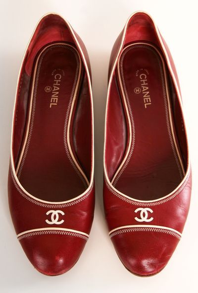 Ballerine chanel rouge