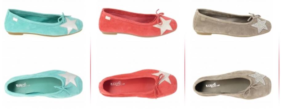 Ballerines reqins corail