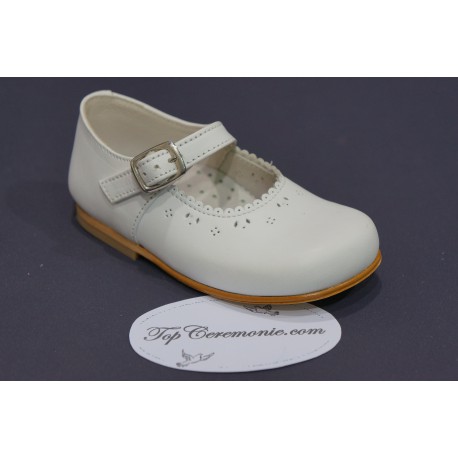 Ballerine fille cuir