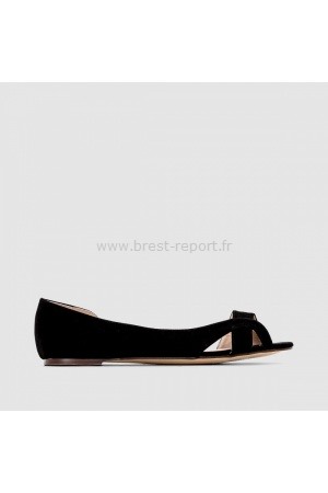 Ballerine femme bout ouvert