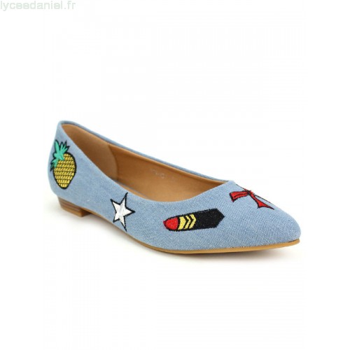 Ballerine jean femme