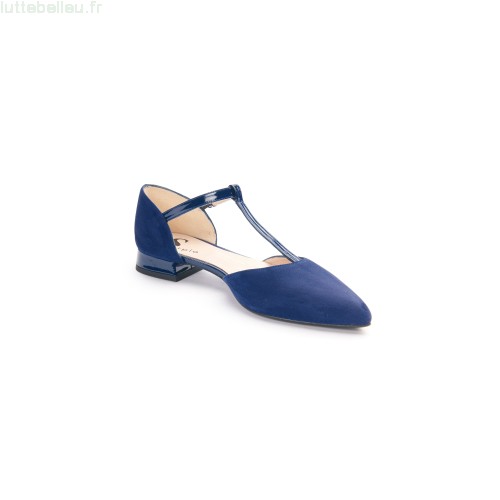 Ballerine femme bleu roi