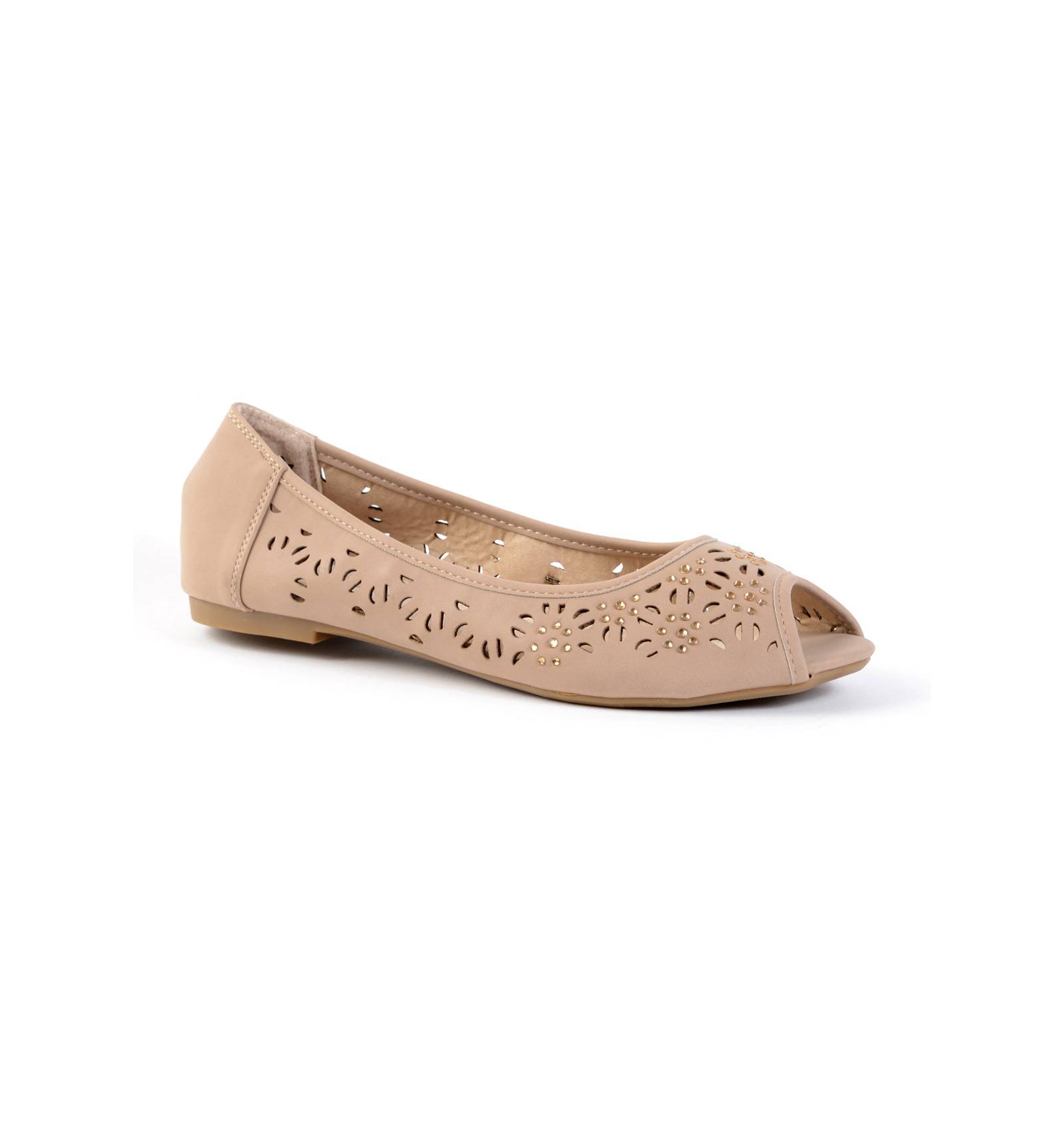 Ballerine femme kaki