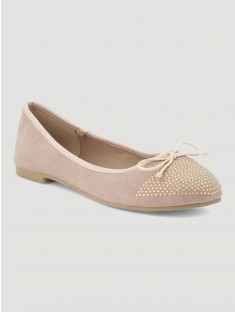 Ballerine blanche avec petit talon