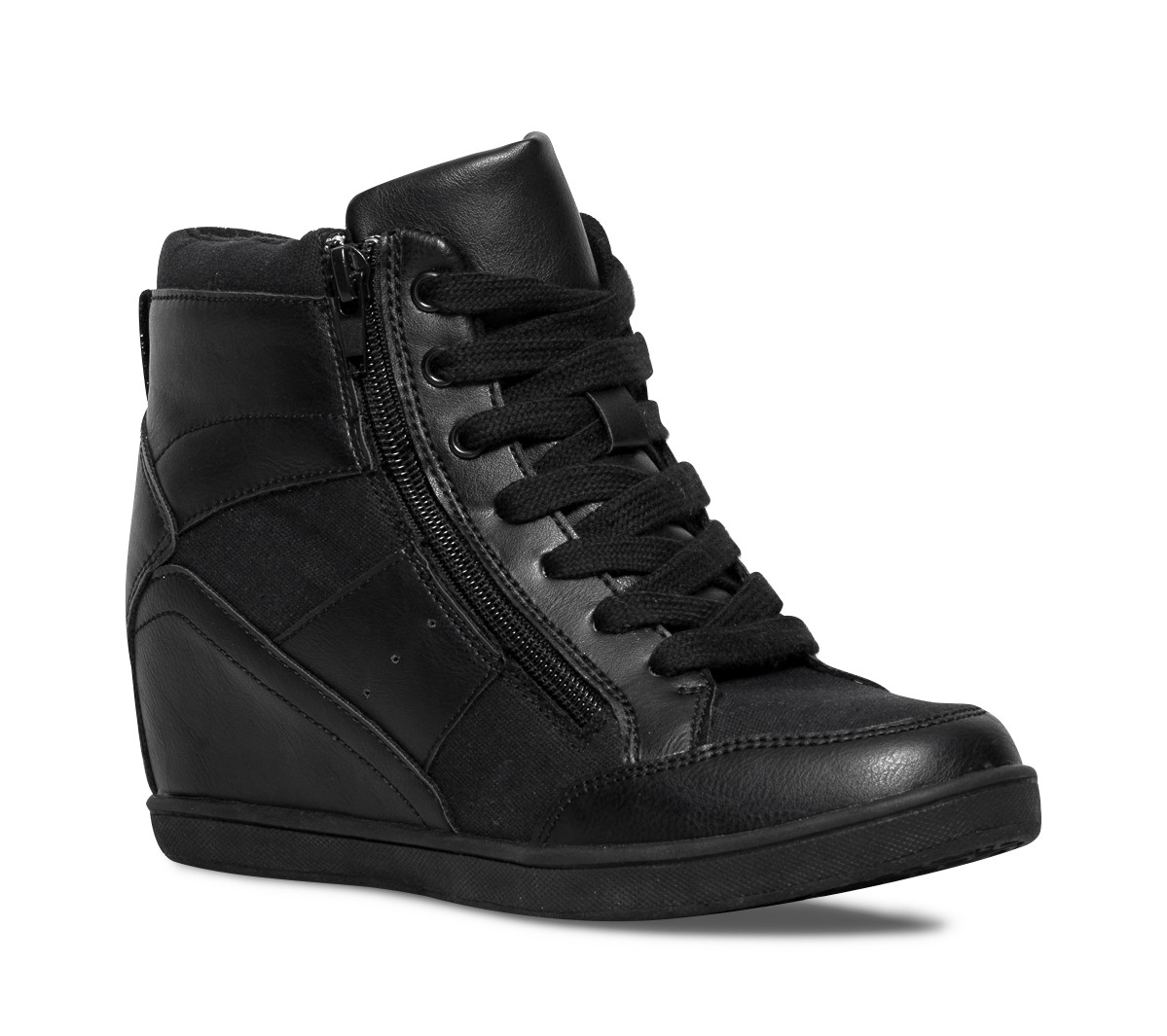 Chaussure compensé noire fermé