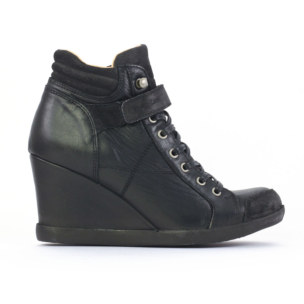 Chaussure compensée noir hiver