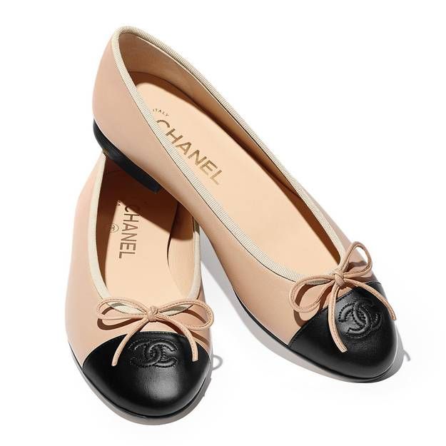 Ballerines chanel bordeau