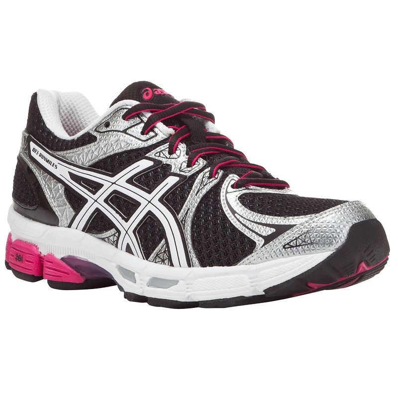 Chaussure running femme runmiles bleu rose asics