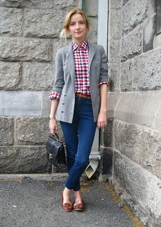 Mocassin femme avec jean